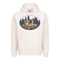 Pale Pink Skyline Chili Resto Premium Hoodie - artisFamous