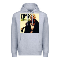 Heather Grey dmx Premium Hoodie - artisFamous