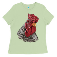 Matcha dominique rooster head Ladies Tee - LillyAllenDesigns