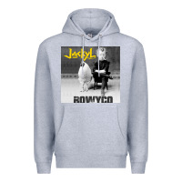Heather Grey rowyco Premium Hoodie - artisFamous