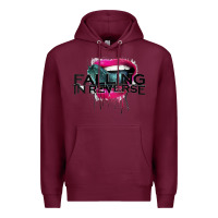 Burgundy falling in reverse ban drock Premium Hoodie - artisFamous