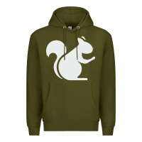 Army Green squirrel Premium Hoodie - artisFamous