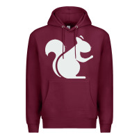 Burgundy squirrel Premium Hoodie - artisFamous