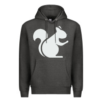 Charcoal Heather squirrel Premium Hoodie - artisFamous