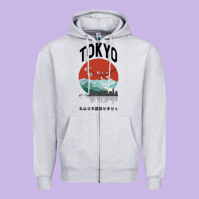 Tokyo Zipper Hoodie Designed By Bettercallsaul