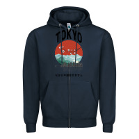 Navy Tokyo Zipper Hoodie - Bettercallsaul