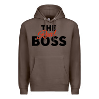 Coffee the real boss matching couple Premium Hoodie - artisFamous