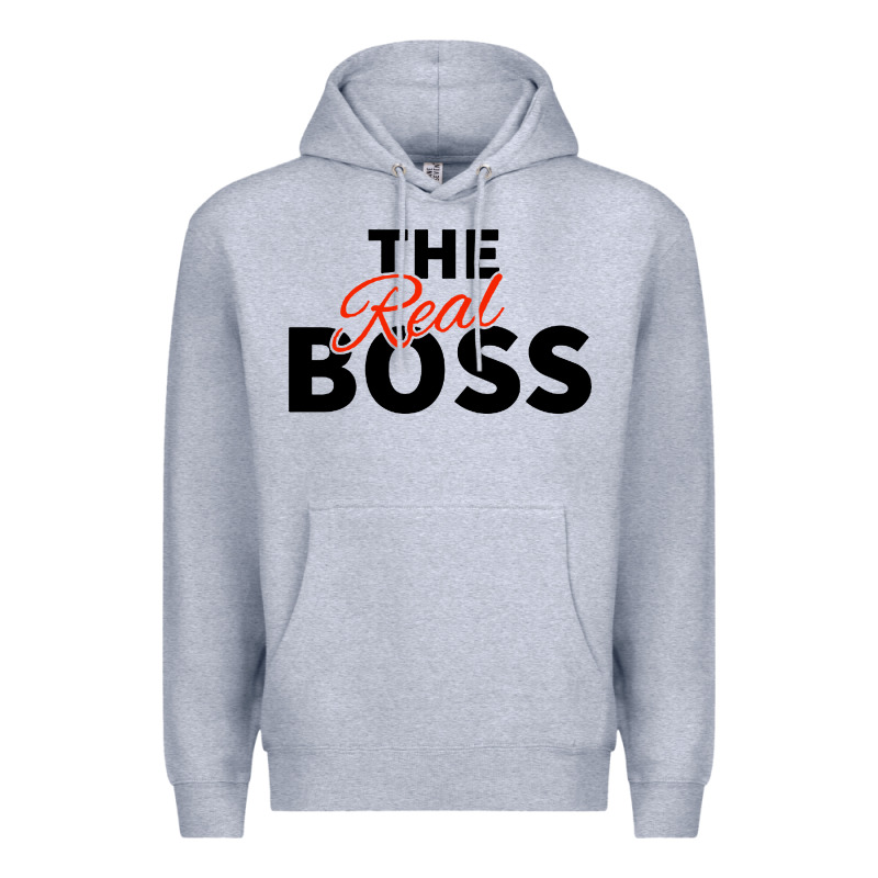 The Real Boss Matching Couple Premium Hoodie by artisFamous | Teevron