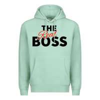 Seafoam the real boss matching couple Premium Hoodie - artisFamous