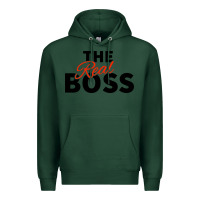 Sports Green the real boss matching couple Premium Hoodie - artisFamous