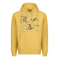 Antique Gold calvin and hobbes Premium Hoodie - artisFamous