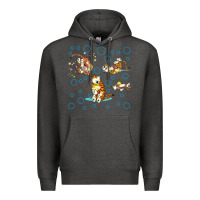 Charcoal Heather calvin and hobbes Premium Hoodie - artisFamous