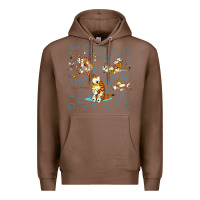 Chestnut calvin and hobbes Premium Hoodie - artisFamous