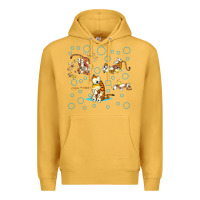 Mustard calvin and hobbes Premium Hoodie - artisFamous