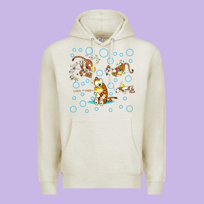 Calvin And Hobbes Premium Hoodie Designed By Artisfamous