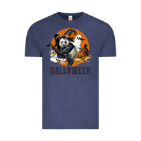 Vintage Denim hallowen panda Vintage Tee - LillyAllenDesigns