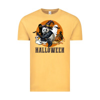 Vintage Mustard hallowen panda Vintage Tee - LillyAllenDesigns