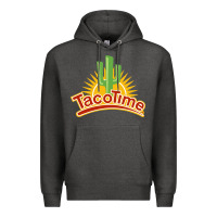Charcoal Heather Resto Tacotime Premium Hoodie - artisFamous