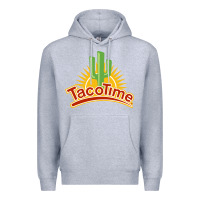 Heather Grey Resto Tacotime Premium Hoodie - artisFamous