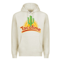 Oatmeal Heather Resto Tacotime Premium Hoodie - artisFamous