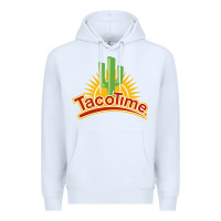 White Resto Tacotime Premium Hoodie - artisFamous