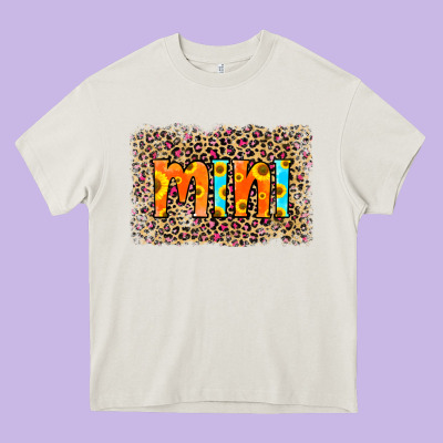 Leopard Sunflower Mimi Heavy Core Tee Designed By Ranaportraitstore
