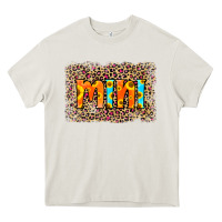Cream Leopard Sunflower Mimi Heavy Core Tee - RanaPortraitStore