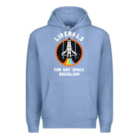 Colony Blue liberals for gay space socialism Premium Hoodie - artisFamous