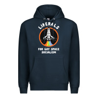 Navy liberals for gay space socialism Premium Hoodie - artisFamous