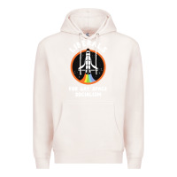 Pale Pink liberals for gay space socialism Premium Hoodie - artisFamous