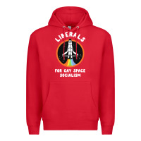 Red liberals for gay space socialism Premium Hoodie - artisFamous