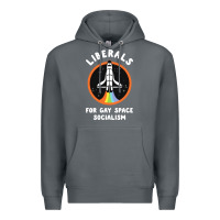 Rock liberals for gay space socialism Premium Hoodie - artisFamous