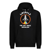 Black liberals for gay space socialism Premium Hoodie - artisFamous