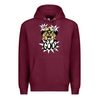 Burgundy oh my god Premium Hoodie - artisFamous
