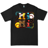 Black Baseball and Softball mimi Premium Tee - LillyAllenDesigns