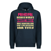 Navy principal funniest isn't a jobtitle Premium Hoodie - artisFamous