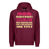 Burgundy principal funniest isn't a jobtitle Premium Hoodie - artisFamous