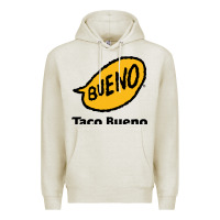 Oatmeal Heather Resto Taco Bueno Premium Hoodie - artisFamous