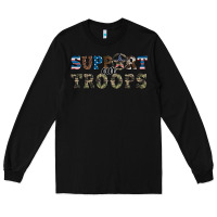 Black armed forces day support our troops Long Sleeve Tee - Artiststas