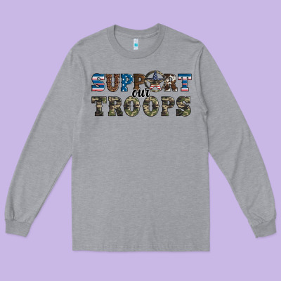 Armed Forces Day Support Our Troops Long Sleeve Tee Designed By Artiststas