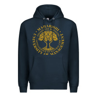 Navy Maharishi International College Premium Hoodie - artisFamous