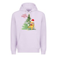 Lilac Winnie The Pooh- Merry christmas Premium Hoodie - artisFamous