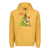 Mustard Winnie The Pooh- Merry christmas Premium Hoodie - artisFamous