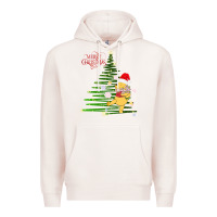Pale Pink Winnie The Pooh- Merry christmas Premium Hoodie - artisFamous