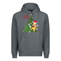 Rock Winnie The Pooh- Merry christmas Premium Hoodie - artisFamous