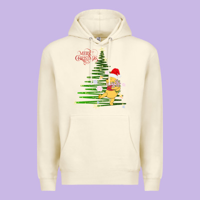 Winnie The Pooh- Merry Christmas Premium Hoodie Designed By Artisfamous