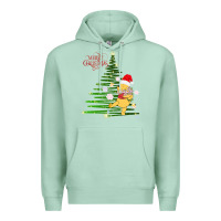 Seafoam Winnie The Pooh- Merry christmas Premium Hoodie - artisFamous