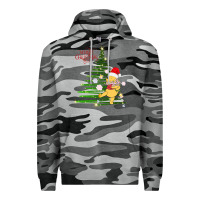 Slate Camo Winnie The Pooh- Merry christmas Premium Hoodie - artisFamous