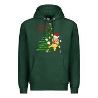 Sports Green Winnie The Pooh- Merry christmas Premium Hoodie - artisFamous