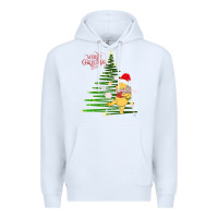 White Winnie The Pooh- Merry christmas Premium Hoodie - artisFamous
